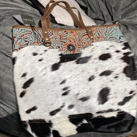 MYRA BAG SOOTY SPECKS CANVAS & HAIRON - Picture 6 of 6